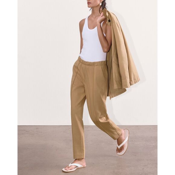 Everlane The Dream Pants size L Tiger’s Eye Tan Pull On - Picture 1 of 12